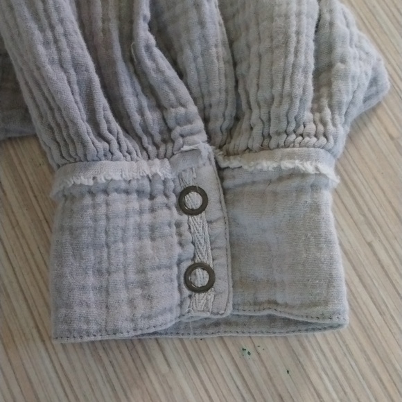 Free People Flare Cotton Top Size L - Picture 3 of 7